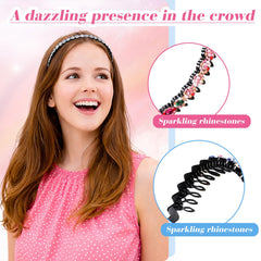 Syhood comparison of wavy slim and flower-shaped headbands for styling choices