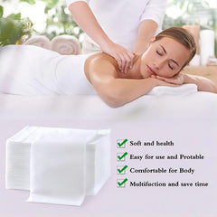 SZHZTEL sheet laid on massage table in use, maintains clean treatment surface