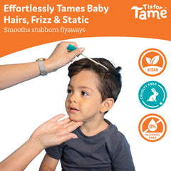 T is for Tame gel and wand side-by-side showing size and travel convenience