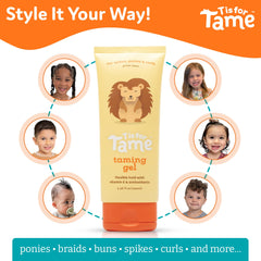 T is for Tame gel texture on hand demonstrating smooth, non-sticky finish