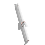 T3 front view of curling iron showing ergonomic handle and long barrel for fast styling