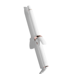 T3 front view of curling iron showing ergonomic handle and long barrel for fast styling