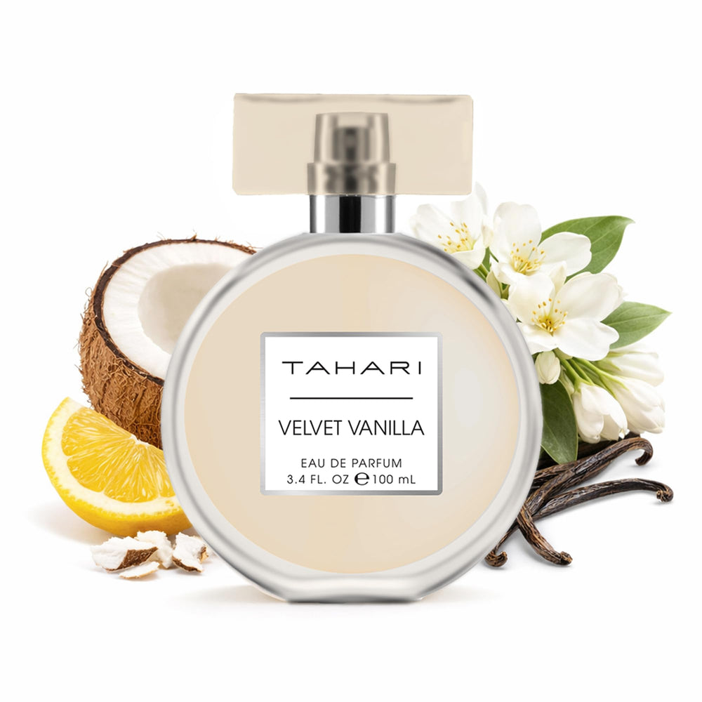 TAHARI front bottle view showcasing elegant design and easy gifting