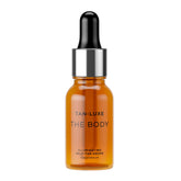 TAN-LUXE bottle front view showing compact travel-friendly sizing and brand