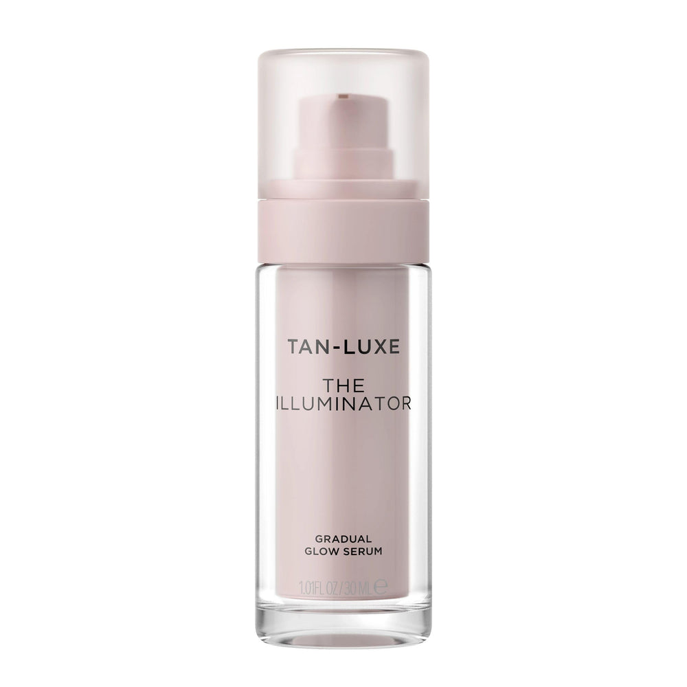 TAN-LUXE front bottle showing sleek packaging and buildable glow