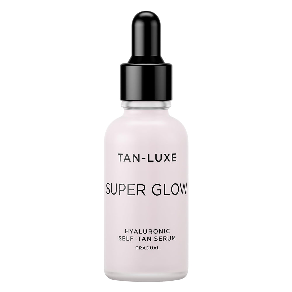 TAN-LUXE front bottle view showing sleek packaging and clear product benefit