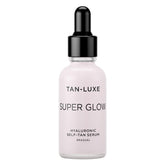 TAN-LUXE front bottle view showing sleek packaging and clear product benefit