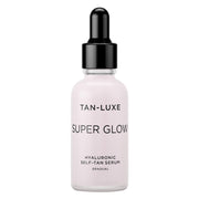 TAN-LUXE front bottle view showing sleek packaging and clear product benefit