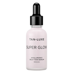 TAN-LUXE front bottle view showing sleek packaging and clear product benefit