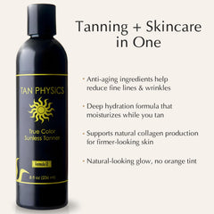 Tan Physics tanning mitt microfiber close-up for streak-free blending
