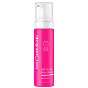 Tanceuticals front packaging showing mousse bottle and branding, promotes fast tan