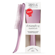 TANGLE TEEZER front view showing mauve chrome and ergonomic shape for easy handling