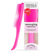 TANGLE TEEZER front view showing Runway Pink finish and ergonomic shape for easy grip