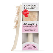 tangle teezer front view showing brush shape and smooth vanilla finish