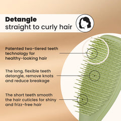 TANGLE TEEZER side profile highlighting slim silhouette and ergonomic curve for comfortable use
