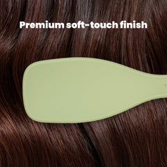 TANGLE TEEZER close-up of patented two-tiered teeth showing gentle detangling action benefit
