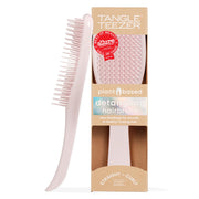 TANGLE TEEZER front view showing compact pink detangler and ergonomic shape for easy handling