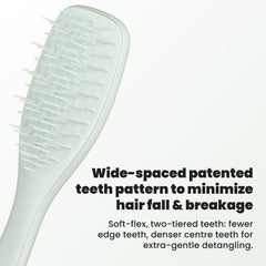 TANGLE TEEZER side profile highlighting ergonomic shape for comfortable handling
