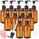 Tanlade amber front view showing 12 bottles neatly arranged and travel-ready
