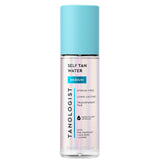 Tanologist bottle front packaging showing clear medium tanning mist and label benefit
