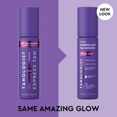 Tanologist close-up pump and clear water-to-foam texture for fast absorption
