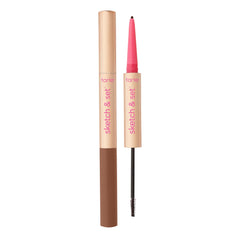 tarte front packaging showing dual-ended brow tool and benefits