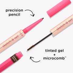 tarte tinted gel and microcomb detail for groomed, long-lasting hold