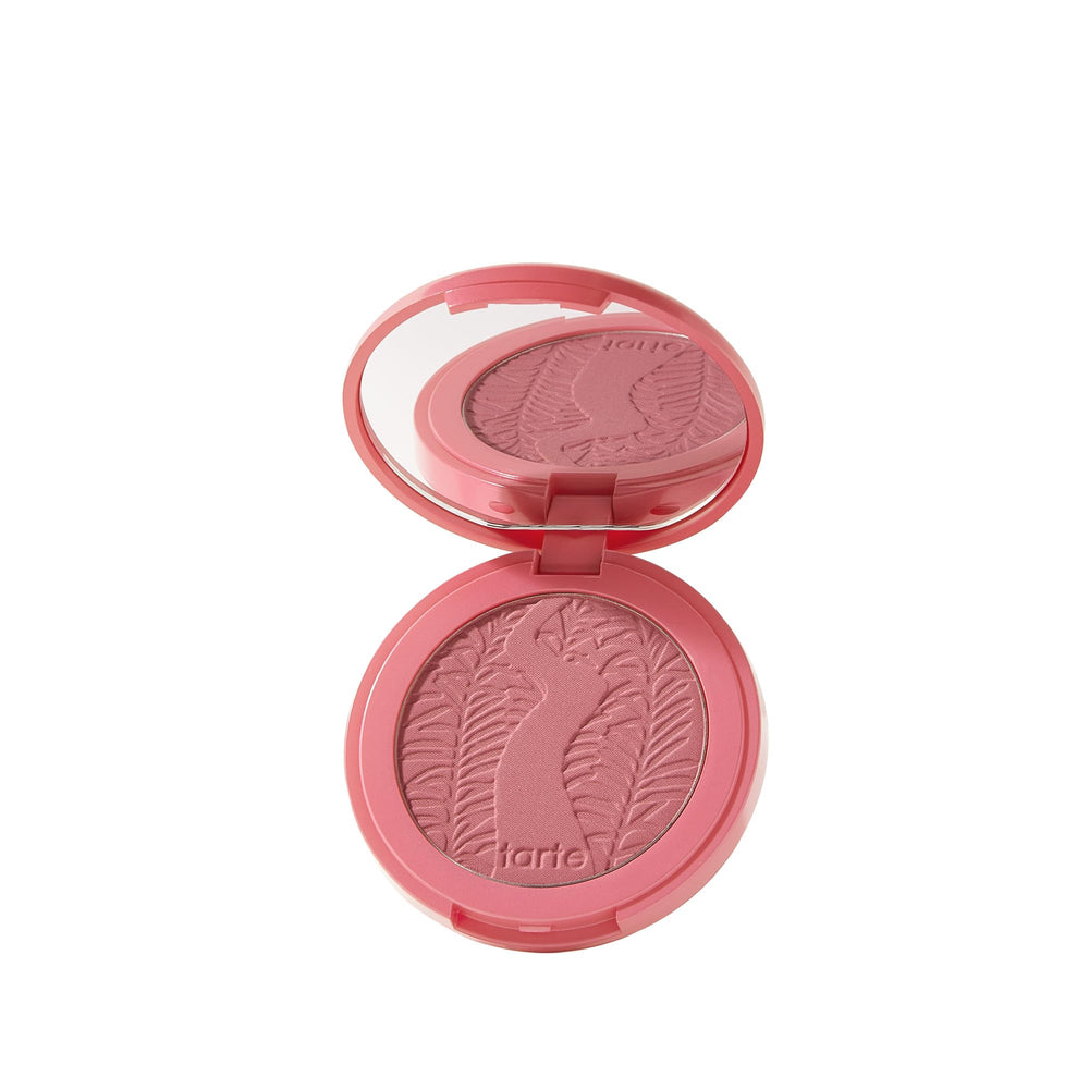 tarte compact front view showing blushing bride shade and easy portability