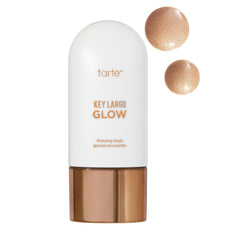 tarte front packaging showing bottle and champagne glow, promotes luminous finish