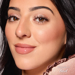 tarte swatch on skin showing lust shimmer and blendable finish