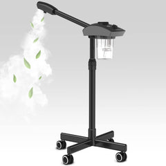 TASALON front view of black steamer showing compact professional design and reliability