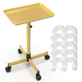 TASALON front view of gold rolling tray showing organized workspace benefit