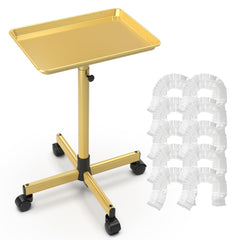 TASALON front view of gold rolling tray showing organized workspace benefit