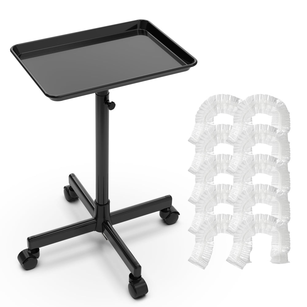 TASALON front view of rolling salon tray showing compact design and accessibility