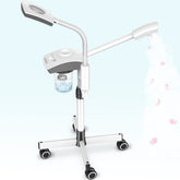 TASALON front view of white 2-in-1 facial steamer showing compact design and mobility