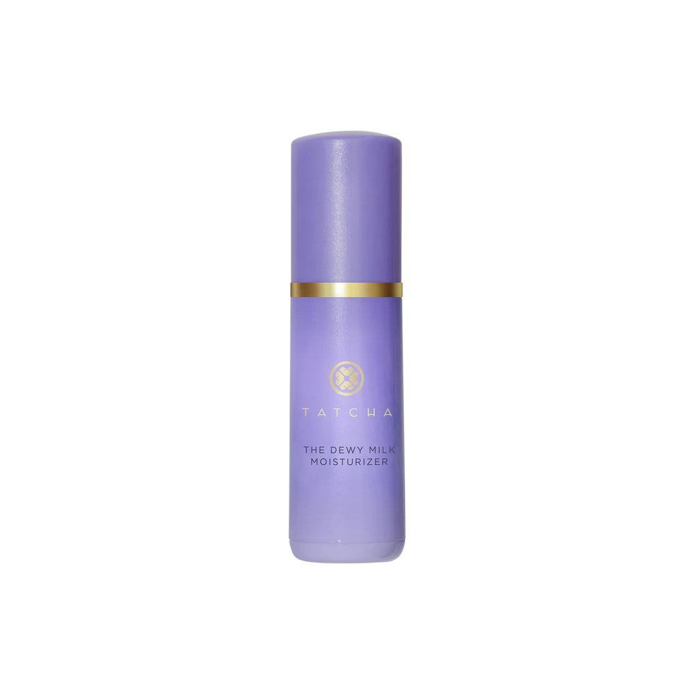 TATCHA jar front view showing sleek packaging and moisturizing benefit
