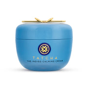 TATCHA front jar shot showing calming cream and clean packaging, soothes redness