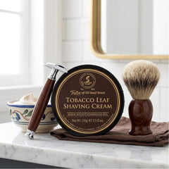 Taylor of Old Bond Street rich creamy lather close-up demonstrating dense foam for smoother razor glide