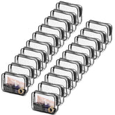 Tbestmax front view of clear cosmetic bag shows visibility and quick access