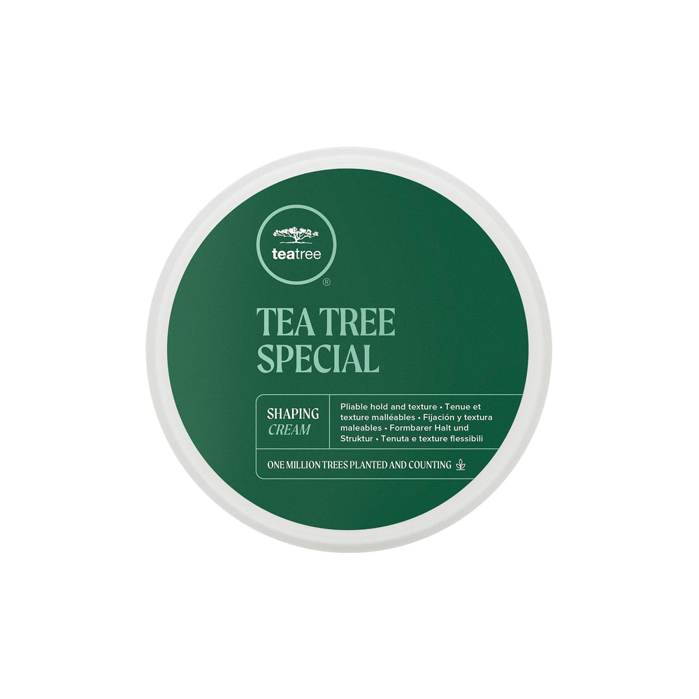 Tea Tree front tube showing label and compact 3 oz size benefit