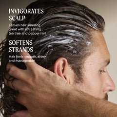 Tea Tree tube application on hands demonstrating easy spreadability