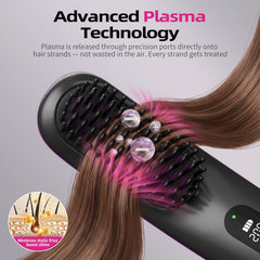 Teaifa close-up of precision plasma nozzles highlighting targeted frizz reduction