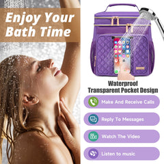 Tealari clear waterproof phone pocket close-up protecting phone while allowing screen use
