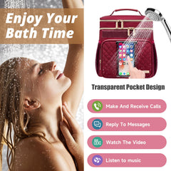 Tealari transparent phone pocket in use protecting device while viewing or calling