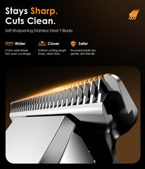TEKARC trimmer in hand demonstrating easy handling and steady control during grooming
