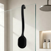 Tequie front view of long handle showing full reach and control