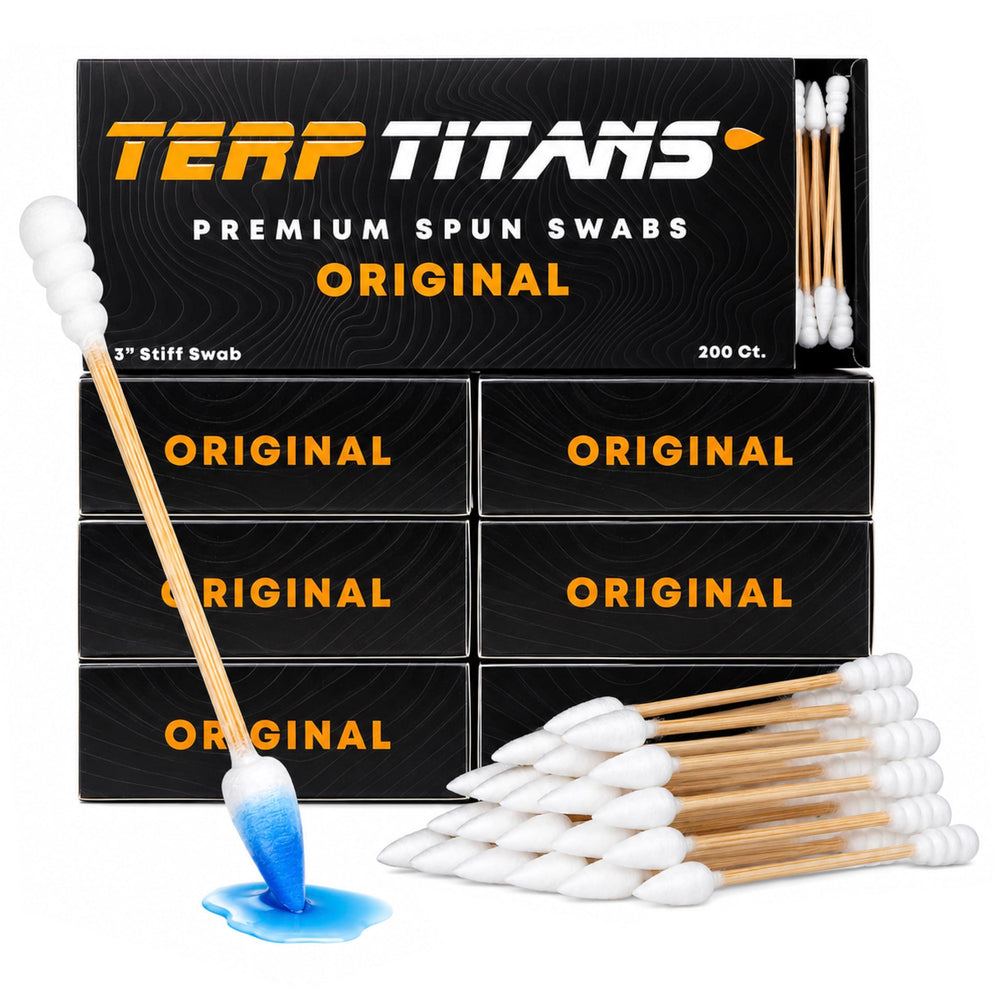 Terp Titans front packaging showing six 200-count boxes and brand clarity