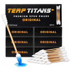 Terp Titans front packaging showing six 200-count boxes and brand clarity
