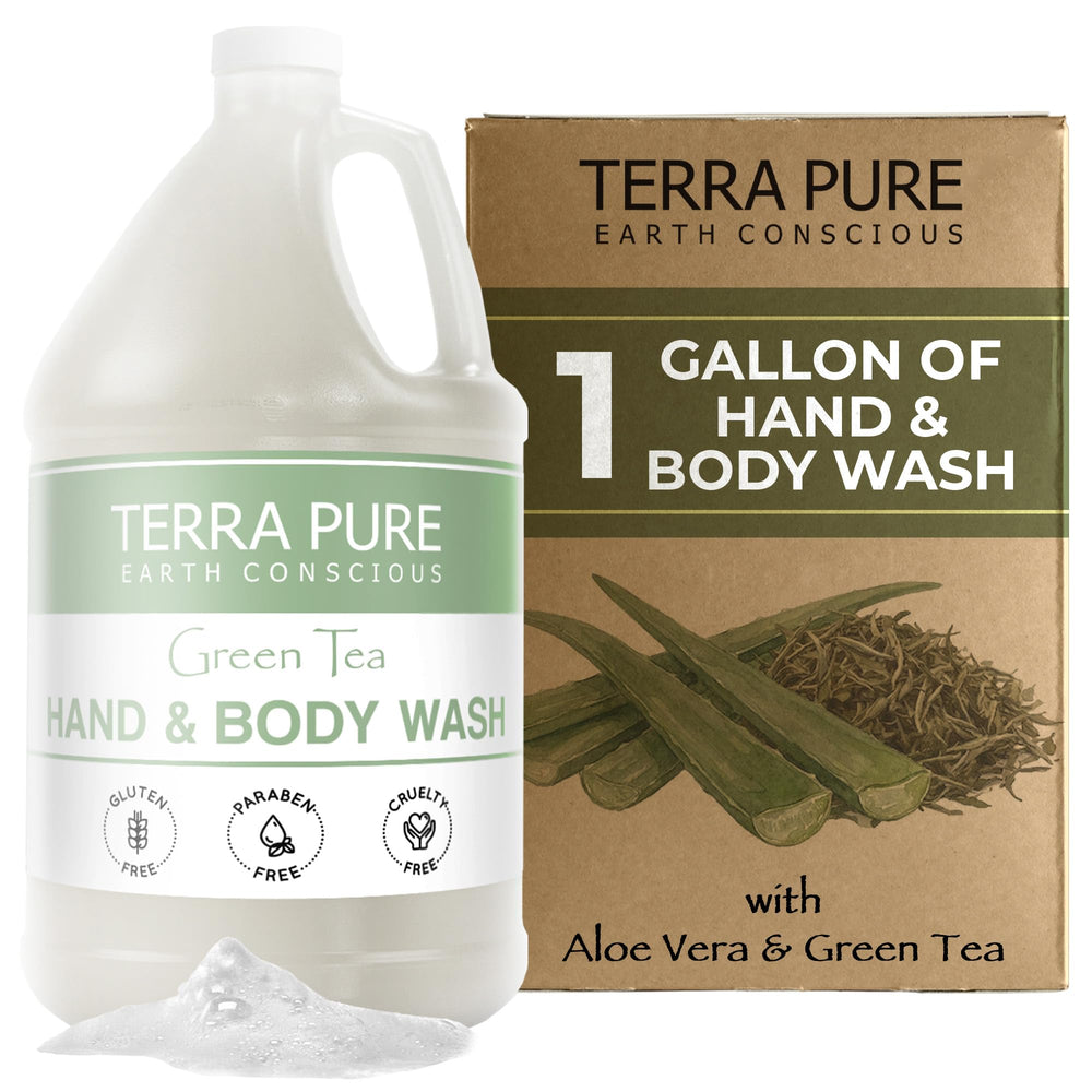 Terra Pure front view of 1 gallon refill showcasing product for efficient restocking
