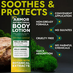 Terramed Just Think Comfort close-up label highlighting ingredient and protection info